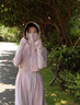 馬迪安彩色長(zhǎng)款防曬衣女夏季2025新款全身冰絲防紫外線透氣衫收腰外套服 藕粉色 【可拆黑膠大帽檐】 M 【建議80-120斤】 曬單實(shí)拍圖