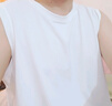 名創(chuàng)優(yōu)品（MINISO）冰絲背心男2025新款防曬透氣男士運動健身無袖坎肩t恤 白 XL 曬單實拍圖