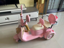 哈嘍貝比兒童電動(dòng)摩托車(chē)兒童摩托車(chē)3-6歲兒童電動(dòng)車(chē)玩具車(chē)可坐人兒童車(chē) 高配公主粉|6V7電瓶+雙驅 曬單實(shí)拍圖