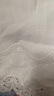 熙世界sllsky設(shè)計感蕾絲花邊白色襯衫短袖夏季休閑風(fēng)寬松圓領(lǐng)純棉上衣 米白色 XL 曬單實(shí)拍圖