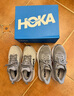 HOKA新款男款秋季邦代9公路跑步鞋BONDI 9 輕盈舒適緩震防滑 霜白色/淺橘色 42.5 曬單實(shí)拍圖