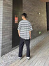 啄木鳥冰絲褲男夏季薄款高檔休閑褲男士寬松直筒彈力透氣速干長褲子男 黑色平口+灰色平口【兩件裝】 2XL 建議125-140斤 曬單實拍圖