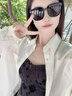 班尼路（Baleno）純棉長(zhǎng)袖襯衫女2025新款寬松休閑襯衣女高級(jí)感通勤穿搭上衣薄外套 曬單實(shí)拍圖