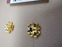 六福珠寶七夕情人節(jié)禮物 黃金耳釘四時(shí)春花足金四葉草耳釘 計(jì)價(jià) 約1.29克 曬單實(shí)拍圖