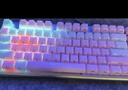 XVX水晶果凍 鍵帽魔浪系列二色成型PC水晶側刻113鍵OEM高度鍵帽 水晶粉【113顆】 曬單實拍圖