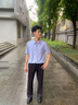 九牧王男裝正裝短袖襯衫【DP免燙】抗皺易打理天絲亞麻親膚舒適襯衫男 曬單實拍圖