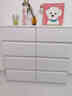 佳泰旺奶油風(fēng)實(shí)木白色斗柜臥室床尾六斗柜大容量?jì)ξ锕窨蛷d收納柜子 白斗柜|光滑面3斗60*40*77 【環(huán) 帶貨上門(mén)自行安裝 曬單實(shí)拍圖