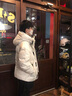 鴨鴨（YAYA）羽絨服男士短款冬季新款時(shí)尚休閑迷彩面包服連帽青年加厚外套 黑迷彩 L (建議130-150斤) 曬單實(shí)拍圖