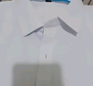 雅鹿夏季純色商務(wù)職業(yè)正裝男士白襯衫工裝男裝短袖襯衣男 白色  3XL 曬單實(shí)拍圖