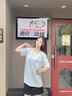 真維斯（JEANSWEST）純棉短袖女夏2025新款小眾設計感上衣寬松休閑韓版圓領(lǐng)女款t恤衫 天藍 許愿小兔_K S 曬單實(shí)拍圖