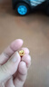 悅述黃金桃花轉(zhuǎn)運珠999足金手鏈招桃花吊墜女diy串珠配飾5D硬金送女友 單個桃花【標準版】約0.23g 曬單實拍圖