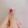 DR CK人工培育鉆石戒指六芒星織鉆戒女人工培育鉆石訂結(jié)婚禮物送老婆 六芒星50分莫桑鉆/順豐速運/刻字 閉口(13號) 曬單實拍圖