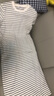 熱風2025年春季新款女士針織連衣裙F19W25100 40黑白條紋 M 曬單實拍圖