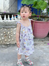 俞兆林（YUZHAOLIN）女童連衣裙夏季兒童吊帶純棉裙子女孩衣服 爛漫海底 曬單實(shí)拍圖
