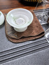 高茗羊脂玉瓷琉璃功夫茶具套裝2024新款輕奢高檔家用精品高端茶杯一套 綠玉套裝【簡裝禮盒】 9頭 曬單實(shí)拍圖