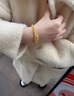 Mercantia金包銀手鐲兩世歡手鏈女蓮蓬荷花轉(zhuǎn)運(yùn)珠手環(huán)情人節(jié)生日禮物送女友 兩世歡手鏈【包金1.2克】 曬單實(shí)拍圖