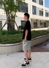 安踏賽博男女板鞋丨王一博同款新款低幫舒適黑白情侶款潮流百搭運動鞋 【男款】基礎黑/象牙白-5 44 （男10碼） 曬單實拍圖