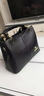 袋鼠真皮手提包女?huà)D女節七夕包包女士時(shí)尚婆婆包中年女包斜挎牛皮包 黑色 曬單實(shí)拍圖