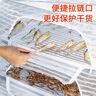 八海鳥曬魚干防蒼蠅網(wǎng)家用陽臺晾曬籃曬菜曬衣服毛衣神器食品曬簍架雙層 曬單實拍圖