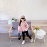 迪士尼寶寶女童夾棉外套秋冬款2025新款洋氣輕薄女寶寶春秋季兒童裝秋裝棉服 粉色 女童貓咪外套】 100 曬單實拍圖