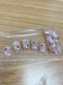 遇上佳人 美甲貼片穿戴甲短款(甜心閃閃) 假指甲片果凍膠可拆帶工具包 曬單實(shí)拍圖
