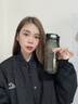 卡馳慕寧2025新款磁吸茶水分離杯子運動水壺大容量水杯男耐高溫磁彈泡茶杯 黑[磁吸泡茶升級tritan]加厚款900ml 曬單實拍圖