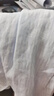 無印良品（MUJI）女式 漢麻水洗襯衫領(lǐng)長袖襯衫女士襯衣外套外衣 25年夏季女裝上衣 藍(lán)色條紋 S （155/80A） 曬單實拍圖