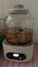 美的（Midea）花漾0膠水全玻璃全自動養(yǎng)生壺 辦公室多功能煮茶壺 燒水壺恒溫電熱水壺煮茶器花茶壺1L YS10B101 曬單實(shí)拍圖