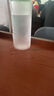 高顏值ins耐摔耐熱運動塑料水杯男女提繩便攜簡約韓版大容量水杯 磨砂黑蓋 800ml 曬單實拍圖