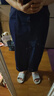 Navigare意大利小帆船開(kāi)叉女士半身裙春季修身通勤a字裙顯瘦高級感牛仔裙 海軍藍 L 曬單實(shí)拍圖