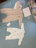 babylove新生兒連體衣春秋款純棉和尚服嬰兒衣服初生兒寶寶彩棉哈衣爬服 曬單實(shí)拍圖