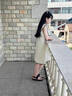 Dudant國際品牌女童連衣裙夏裝2025新款裙子洋氣兒童女孩夏季大童棉布裙 卡其色 120 cm 曬單實(shí)拍圖