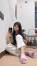 ECAC按摩拖鞋女款2025新款夏居家防滑防臭足弓支撐平底養(yǎng)生涼老人拖鞋 淺灰色【足底按摩】 足弓支撐 44 /45【適合43/44腳穿】 曬單實(shí)拍圖