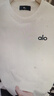 ALO YOGAALO純棉短袖t恤男重磅寬松潮牌字母印花男士夏季休閑百搭男裝上衣 白色 【重磅255g】 XL 140-160斤 曬單實拍圖