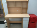 顧恩書桌學(xué)生家用書架書柜一體電腦桌初中生臥室寫作業(yè)桌學(xué)習(xí)寫字桌 櫻桃木120-桌椅組合 曬單實(shí)拍圖