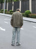 杉努牛仔褲子男夏季寬松直筒拖地美式復古長褲秋款拼接工裝潮牌休閑褲 G1107藍色 XL 曬單實拍圖