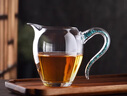 陶瓷故事水晶玻璃公道杯透明加厚分茶器綠松石公杯茶海功夫茶具 綠松石草堂公道杯 曬單實拍圖