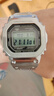 卡西歐（CASIO）手表男G-SHOCK經(jīng)典小方塊小銀塊電子表送男友禮物GMW-B5000D-1PRT 曬單實(shí)拍圖