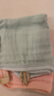 全棉時代嬰兒口水巾兒童水洗紗布小毛巾洗臉禮盒4條裝 粉藍(lán)黃綠25×25cm 曬單實(shí)拍圖