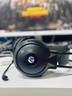 惠普（HP）H100游戲耳機(jī)頭戴式耳麥帶麥克風(fēng)電競網(wǎng)吧有線耳機(jī)游戲吃雞三角洲行動(dòng)聽聲辨位 3.5mm+USB黑 曬單實(shí)拍圖
