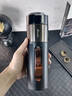 Stanisic德國品牌高雙層硼硅玻璃杯男茶水分離泡茶水杯一鍵開(kāi)蓋中秋節禮物 經(jīng)典黑420ml【防摔防燙-雙層】 曬單實(shí)拍圖