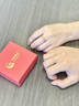 中國黃金（CHINA GOLD）S999足銀情侶戒指男女私奔月球情侶對戒七夕情人節(jié)生日禮物送女友 足銀私奔月球情侶對戒【品牌禮盒】 曬單實拍圖