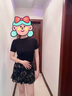 絲柏舍印花裙2026夏季新款女裝高腰顯瘦荷葉邊包臀短款半身裙 曬單實(shí)拍圖