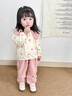 G.DUCKKIDS女童套裝春秋季2025新款一歲寶寶衣服洋氣兒童衣服小女孩衛(wèi)衣褲子 粉紅色兩件套 90 適合80-90年齡1-2歲左右 曬單實拍圖