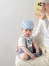 G.duck嬰兒衣服包屁衣嬰兒夏季男寶寶周歲禮服夏裝小紳士假兩件短爬6-12 假兩件藍色條紋哈衣25X211 90cm 曬單實(shí)拍圖