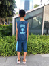木木屋兒童籃球服套裝中大童男孩背心無(wú)袖訓練速干男童夏球衣運動(dòng)服兩件 藍色 150 建議11~12歲【140-150cm】c 曬單實(shí)拍圖
