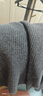珍貝秋冬新款女裝半高領(lǐng)亮片羊絨衫女簡(jiǎn)約時(shí)尚針織衫厚款31012  深灰亮片GC S （95碼） 曬單實(shí)拍圖