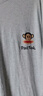 大嘴猴（paul frank）潮牌純棉重磅短袖t恤男士春夏季寬松百搭休閑半截袖打底衫衣服裝 白色HST1370D【官方正品】 2XL 【建議160-180斤】 曬單實拍圖