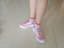 Skechers斯凱奇閃穿鞋女童春秋懶人一腳蹬休閑鞋時(shí)尚輕便運(yùn)動(dòng)鞋319055L 曬單實(shí)拍圖