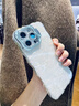 索利奧適用蘋果16Promax手機殼新款隱形支架自帶閃粉鏡頭膜iPhone15防摔散熱硅膠保護套簡約女生小眾軟殼 【銀色】波浪貝殼紋-隱形支架-自帶閃粉鏡頭膜 蘋果16Promax 曬單實拍圖
